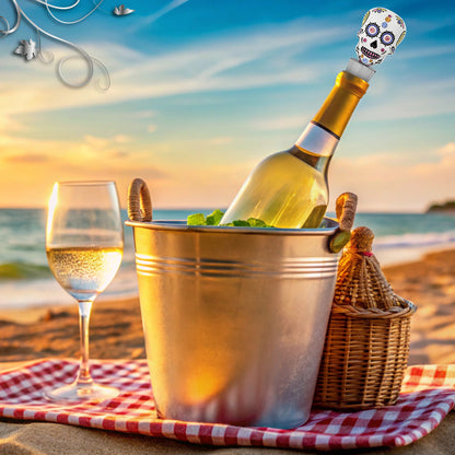 CHEERS - SPARKLING WINE STOPPER - DAY OF THE DEAD