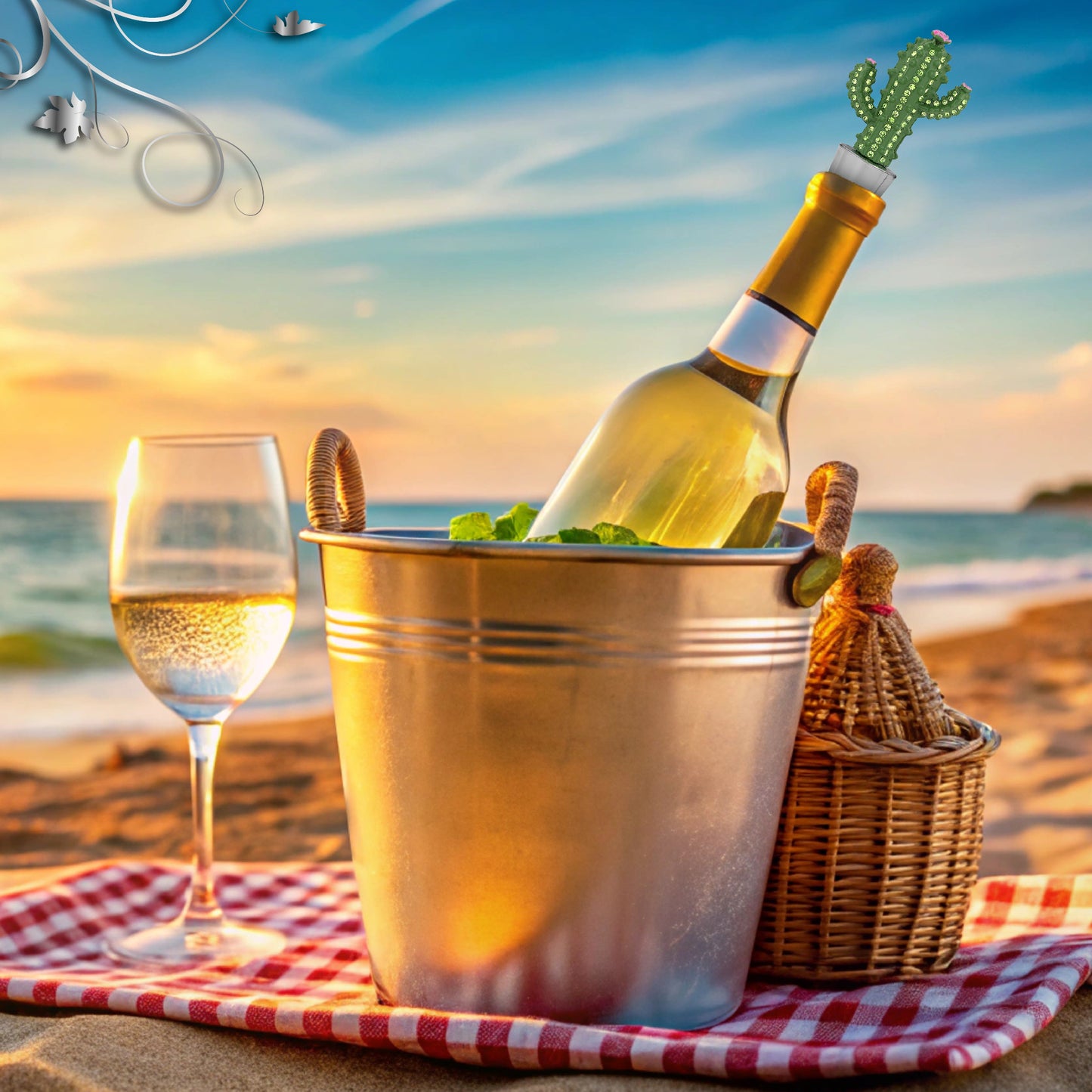 CHEERS - SPARKLING WINE STOPPER - CACTUS