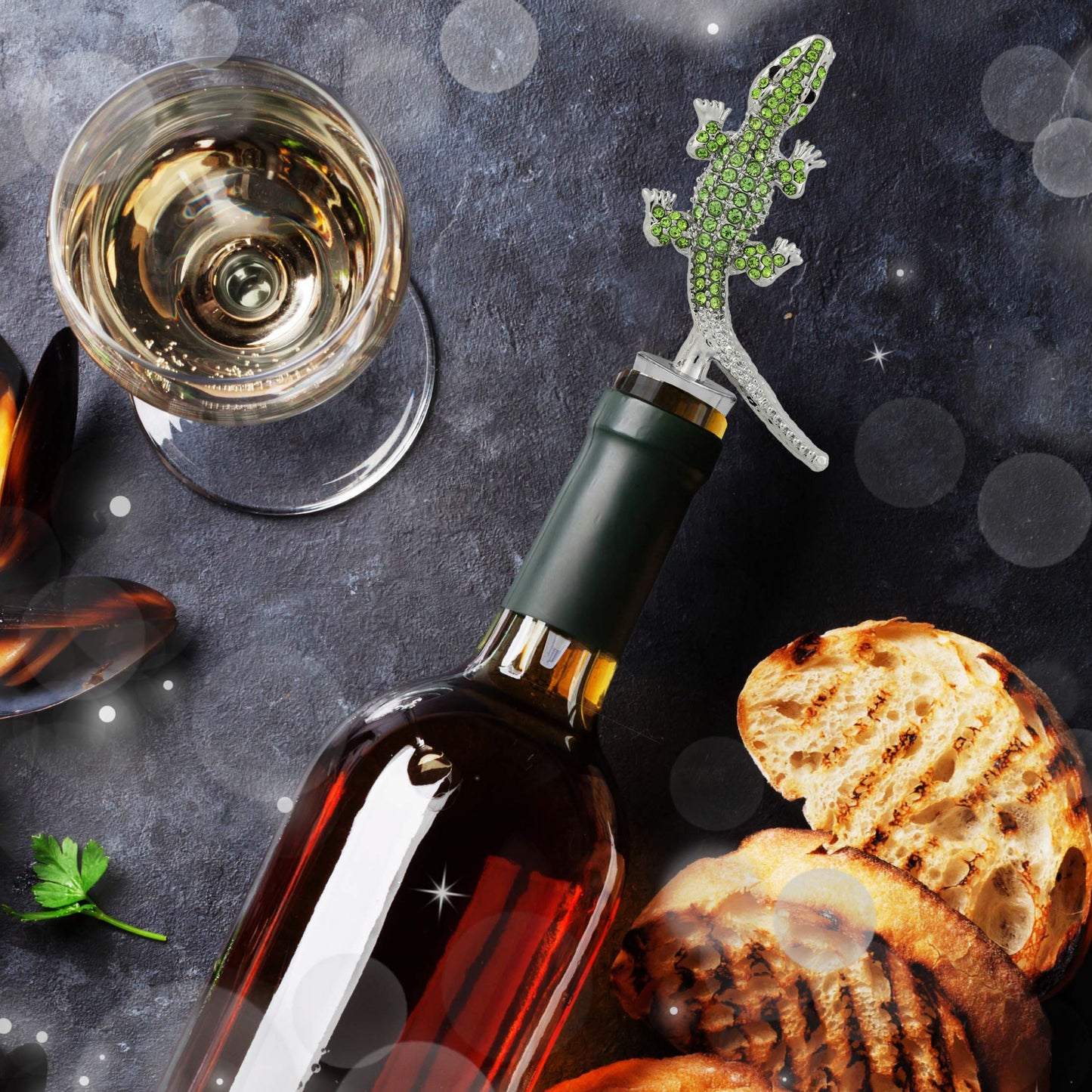 CHEERS - SPARKLING WINE STOPPER - ALLIGATOR