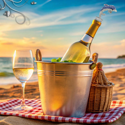 CHEERS - SPARKLING WINE STOPPER - DOLPHIN