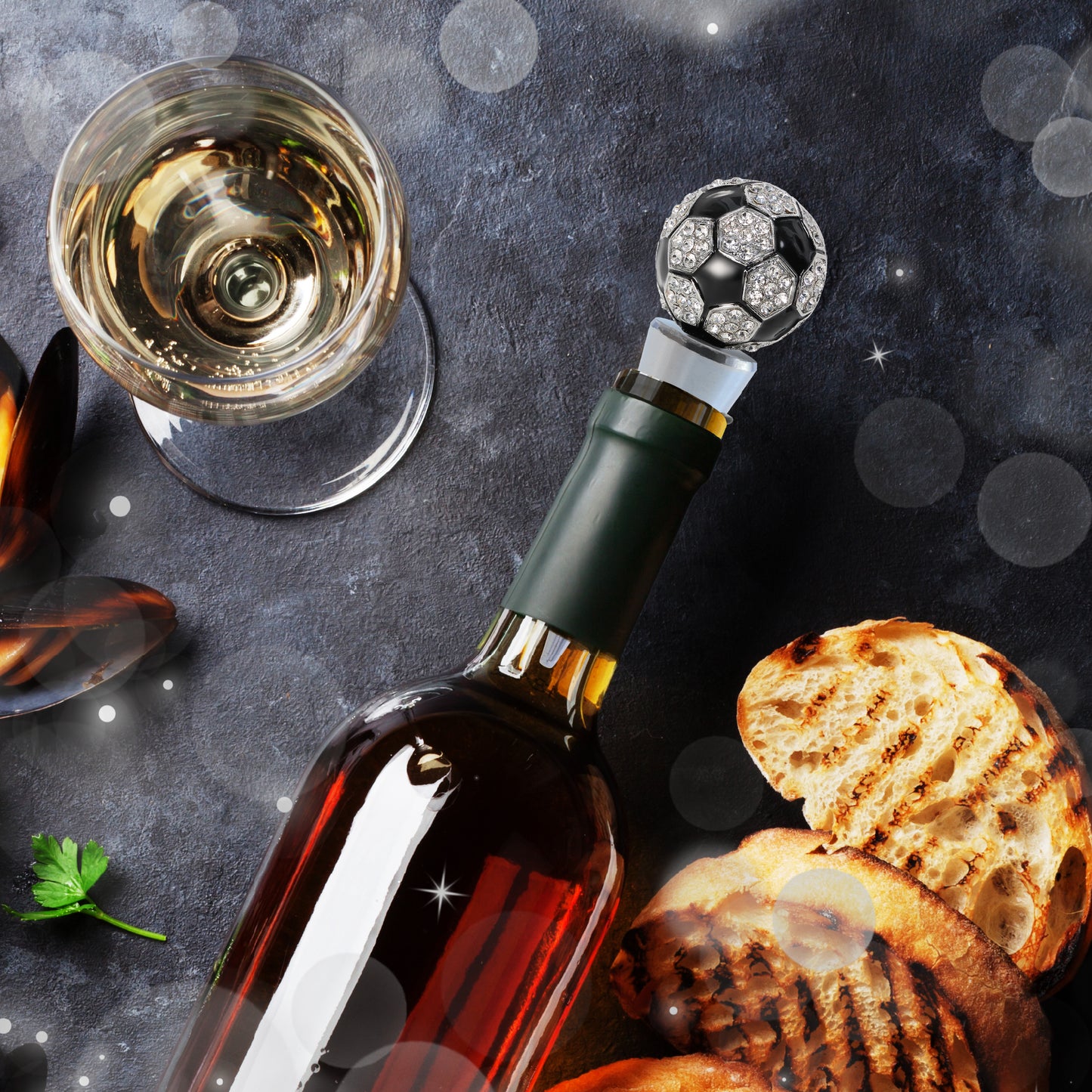 CHEERS - SPARKLING WINE STOPPER - SOCCER BALL