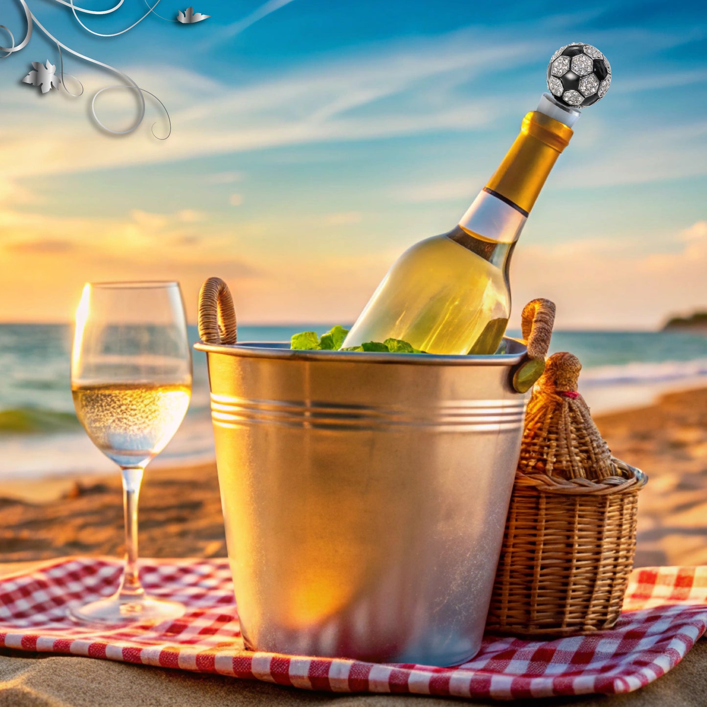 CHEERS - SPARKLING WINE STOPPER - SOCCER BALL