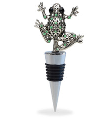 WINE STOPPER - METAL FROG