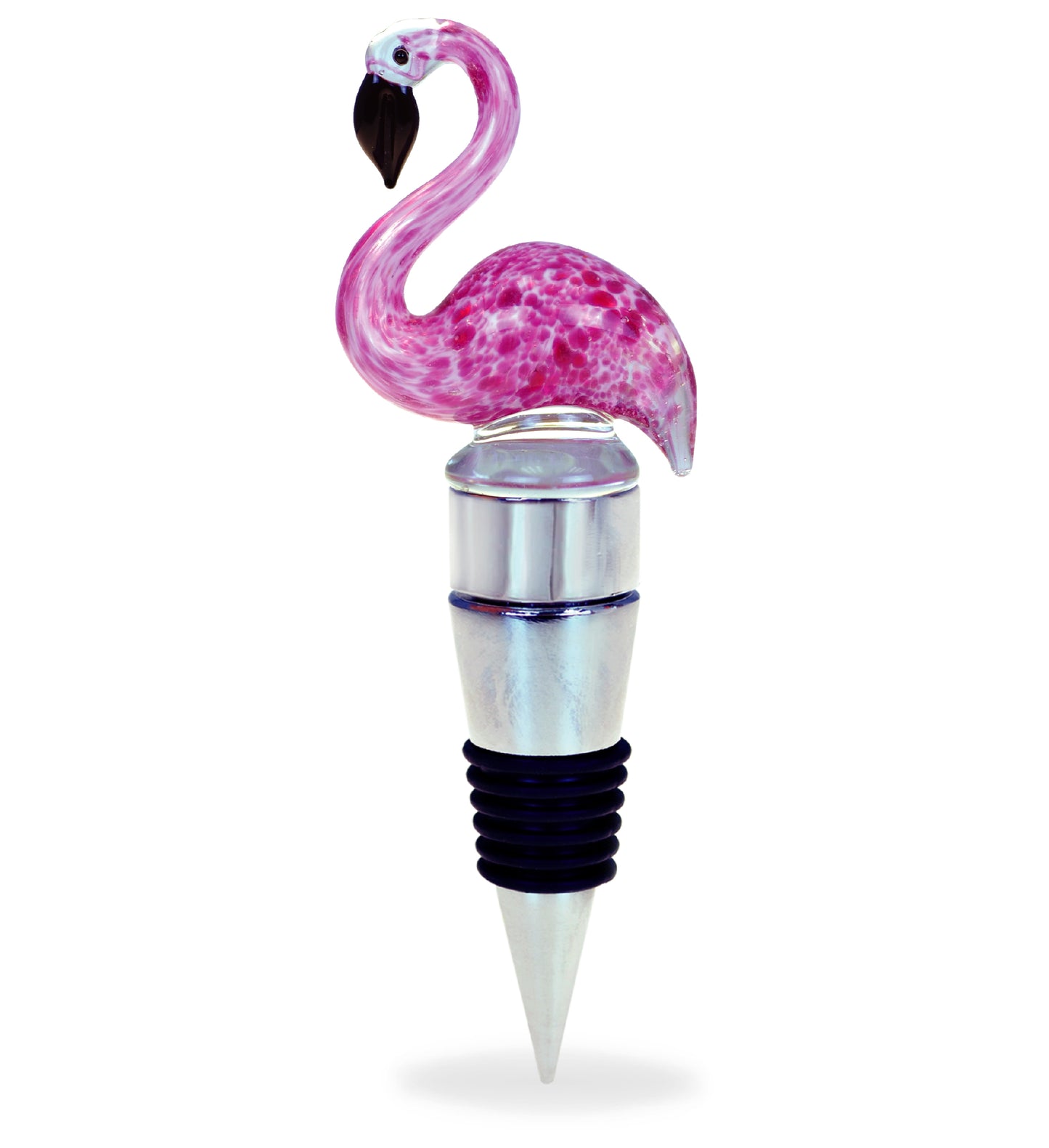 LED GLASS STOPPERS - FLAMINGO