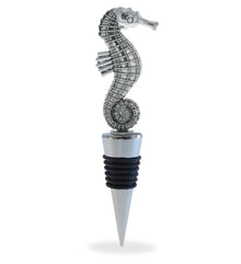 WINE STOPPER - METAL SEAHORSE