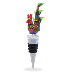 WINE STOPPER - GLASS ROOSTER