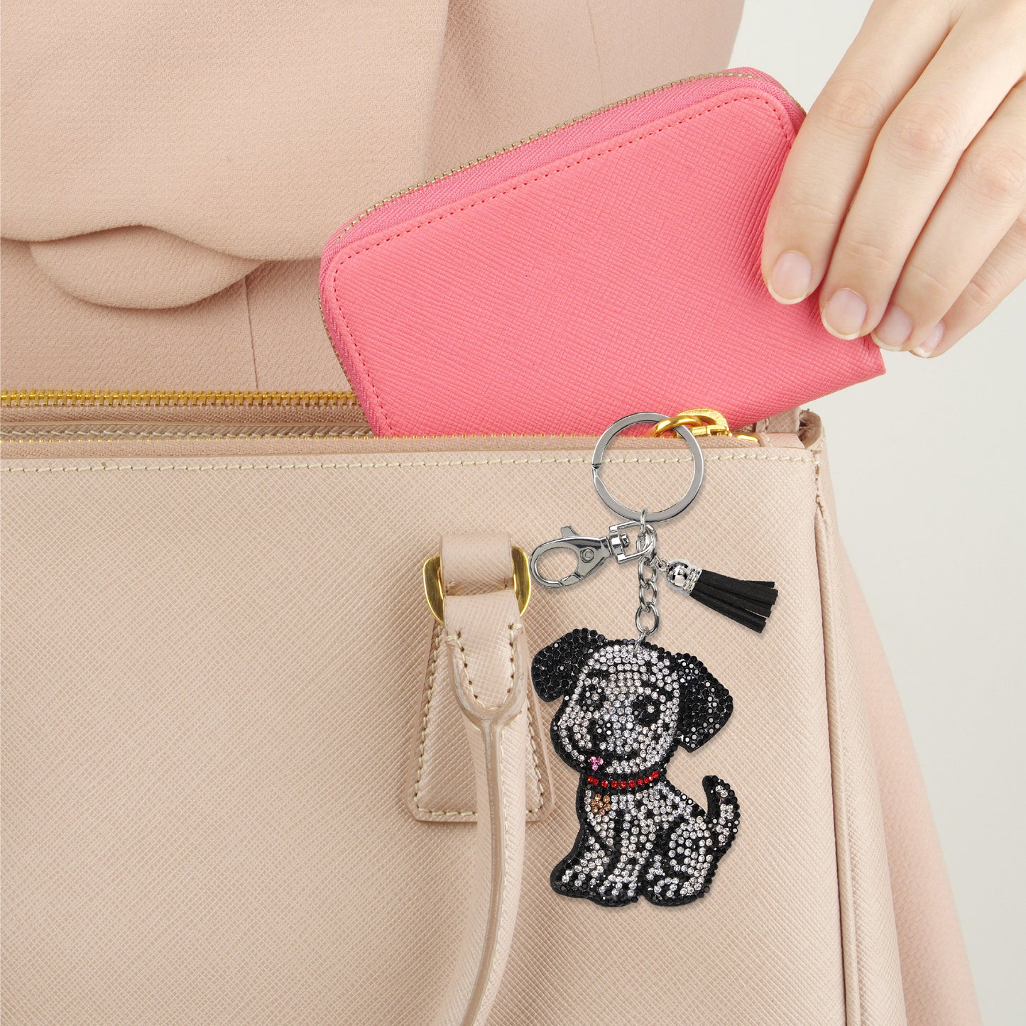 SPARKLING RHINESTONES CHARM - DALMATIAN DOG