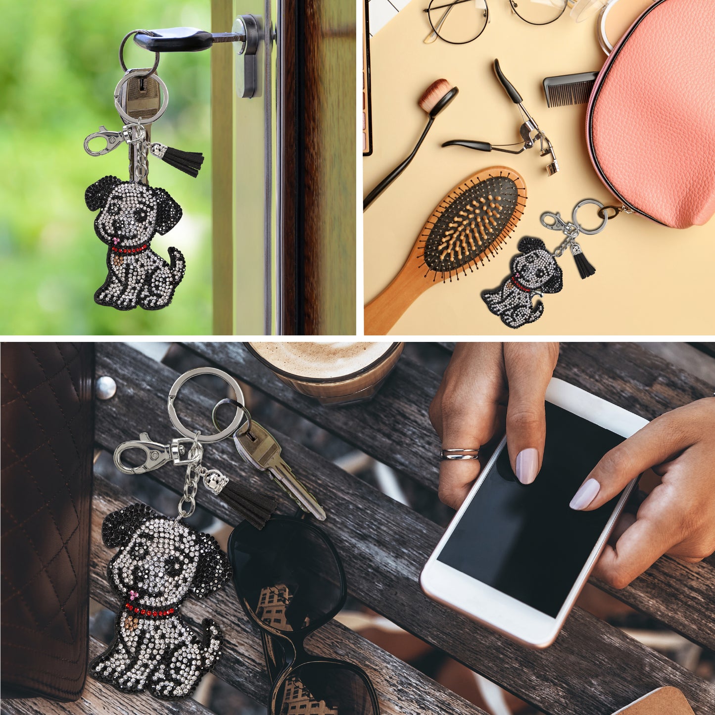 SPARKLING RHINESTONES CHARM - DALMATIAN DOG