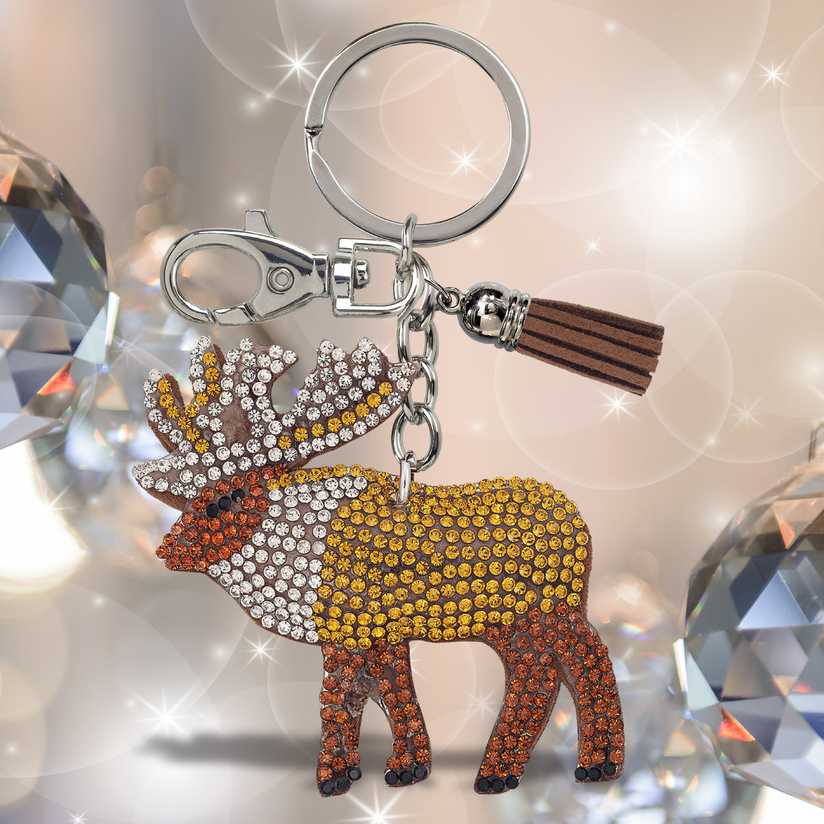 SPARKLING RHINESTONES CHARM - ELK