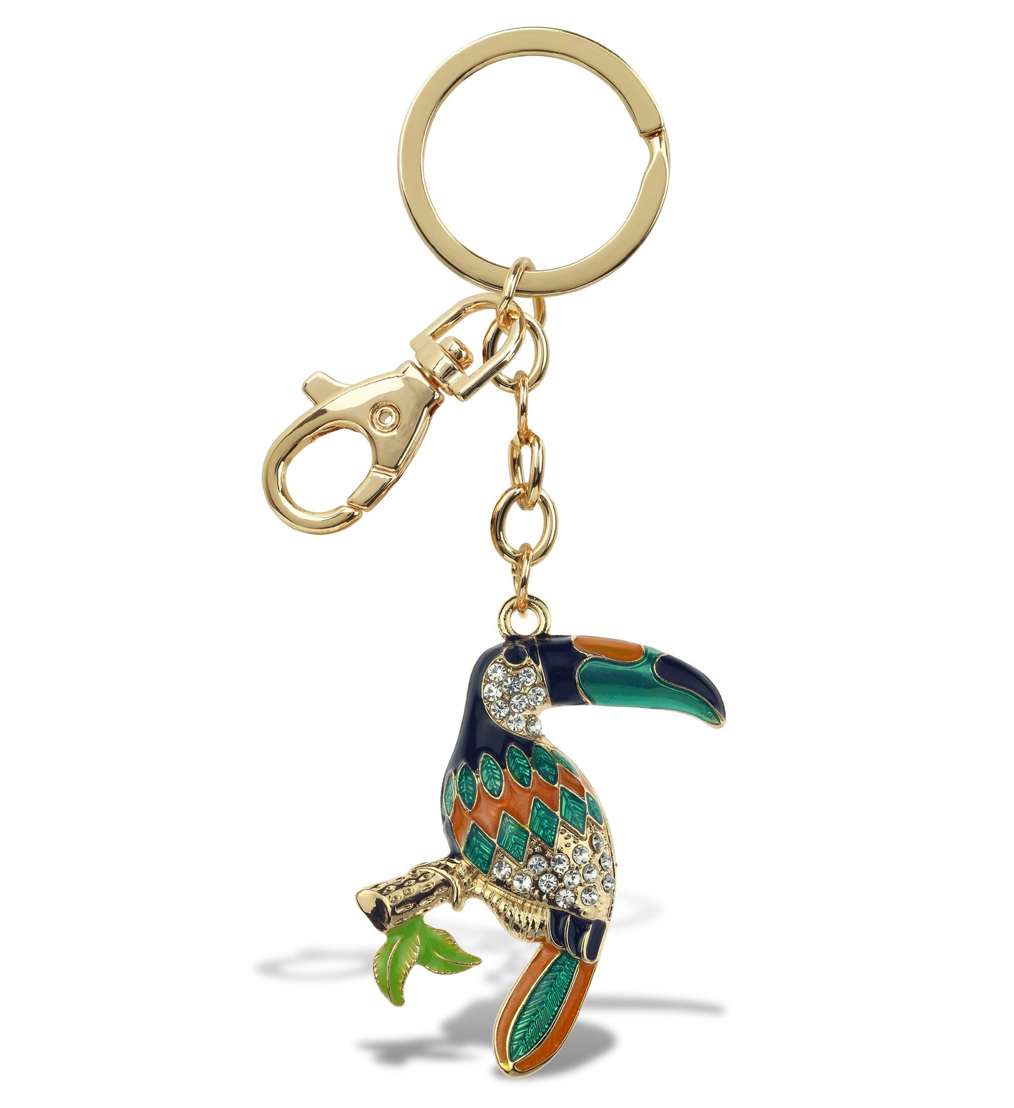 GOLD SPARKLING CHARMS - TOUCAN