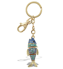 GOLD SPARKLING CHARMS - FISH