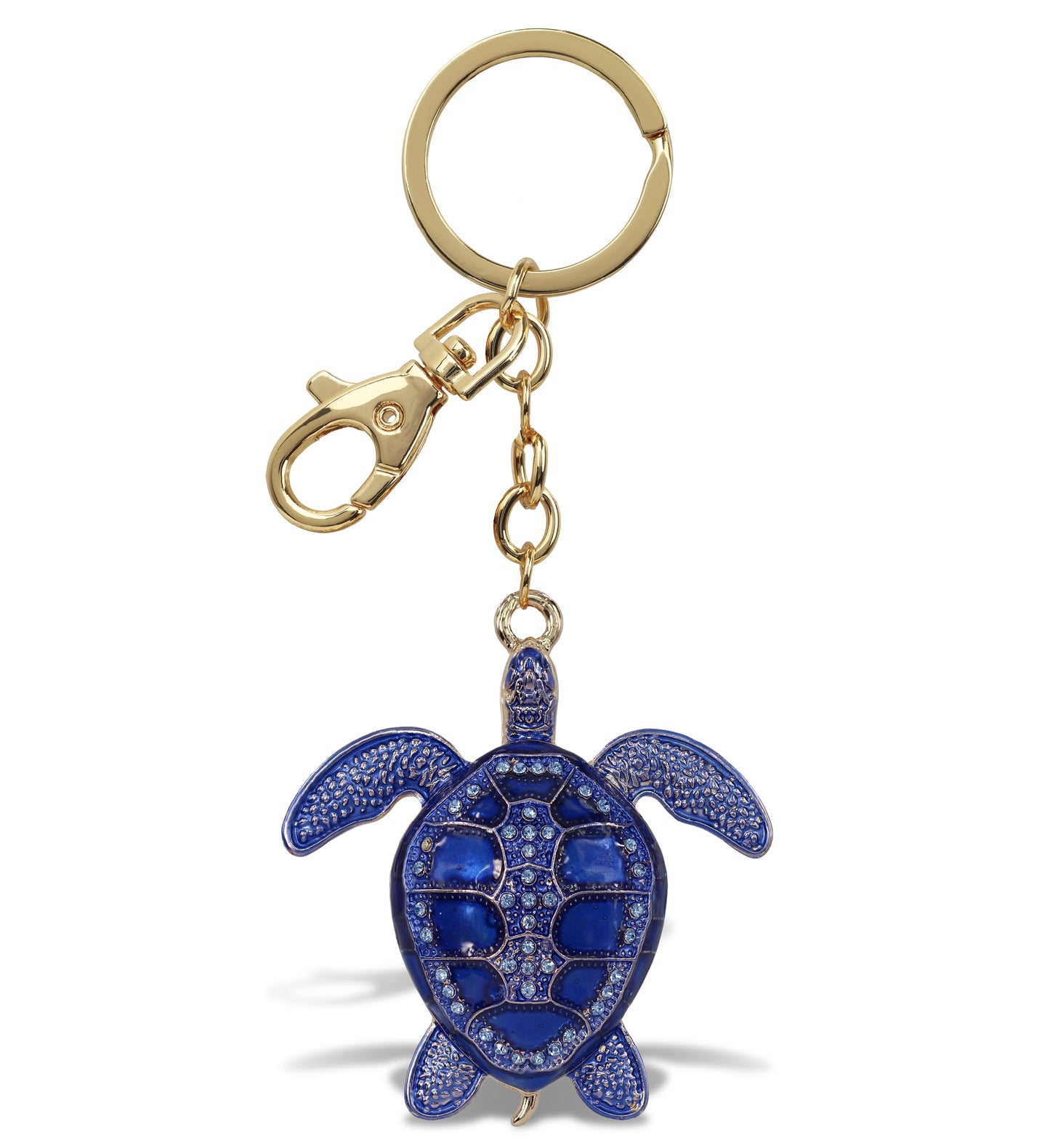 GOLD SPARKLING CHARMS - BLUE SEA TURTLE