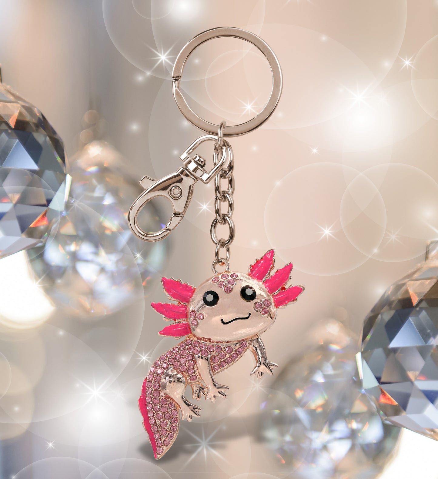 ROSE GOLD SPARKLING CHARMS - AXOLOTL
