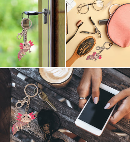 ROSE GOLD SPARKLING CHARMS - AXOLOTL