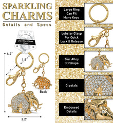 GOLD SPARKLING CHARMS - MAMMOTH