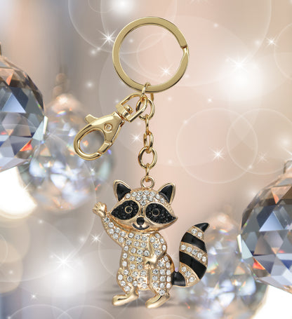 GOLD SPARKLING CHARMS - RACCOON