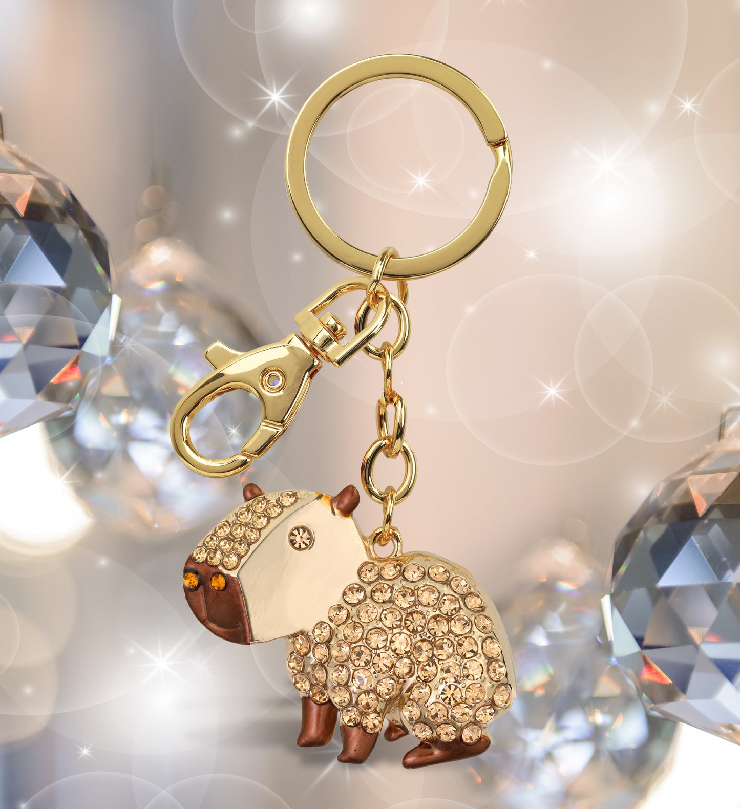 GOLD SPARKLING CHARMS - CAPYBARA