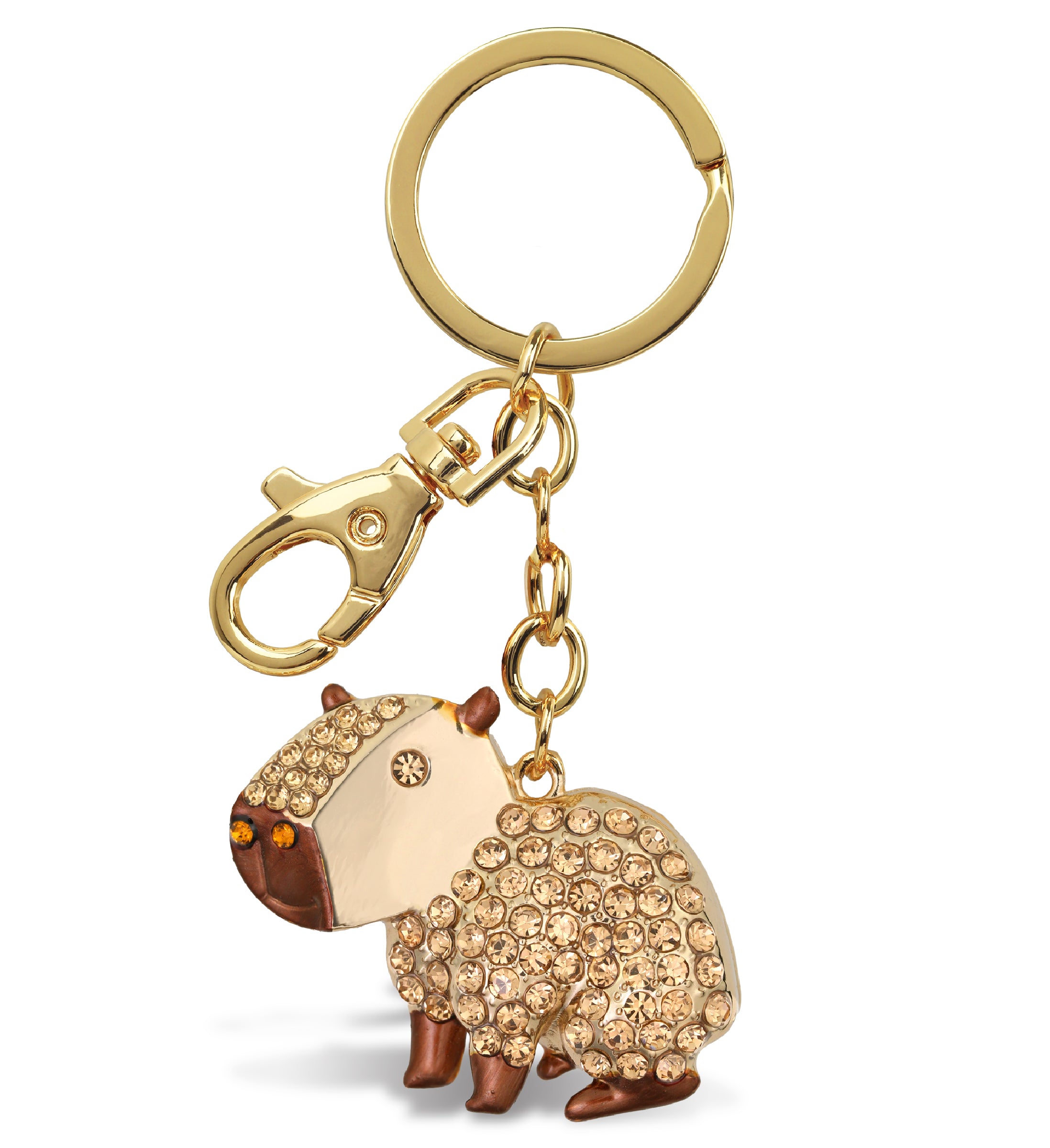 GOLD SPARKLING CHARMS - CAPYBARA