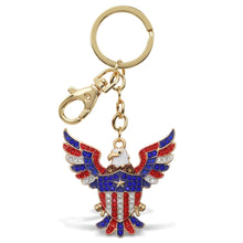 GOLD SPARKLING CHARMS - USA  FLAG PATRIOTIC EAGLE
