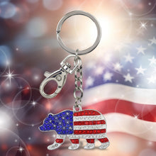 SPARKLING CHARMS - USA  FLAG BEAR