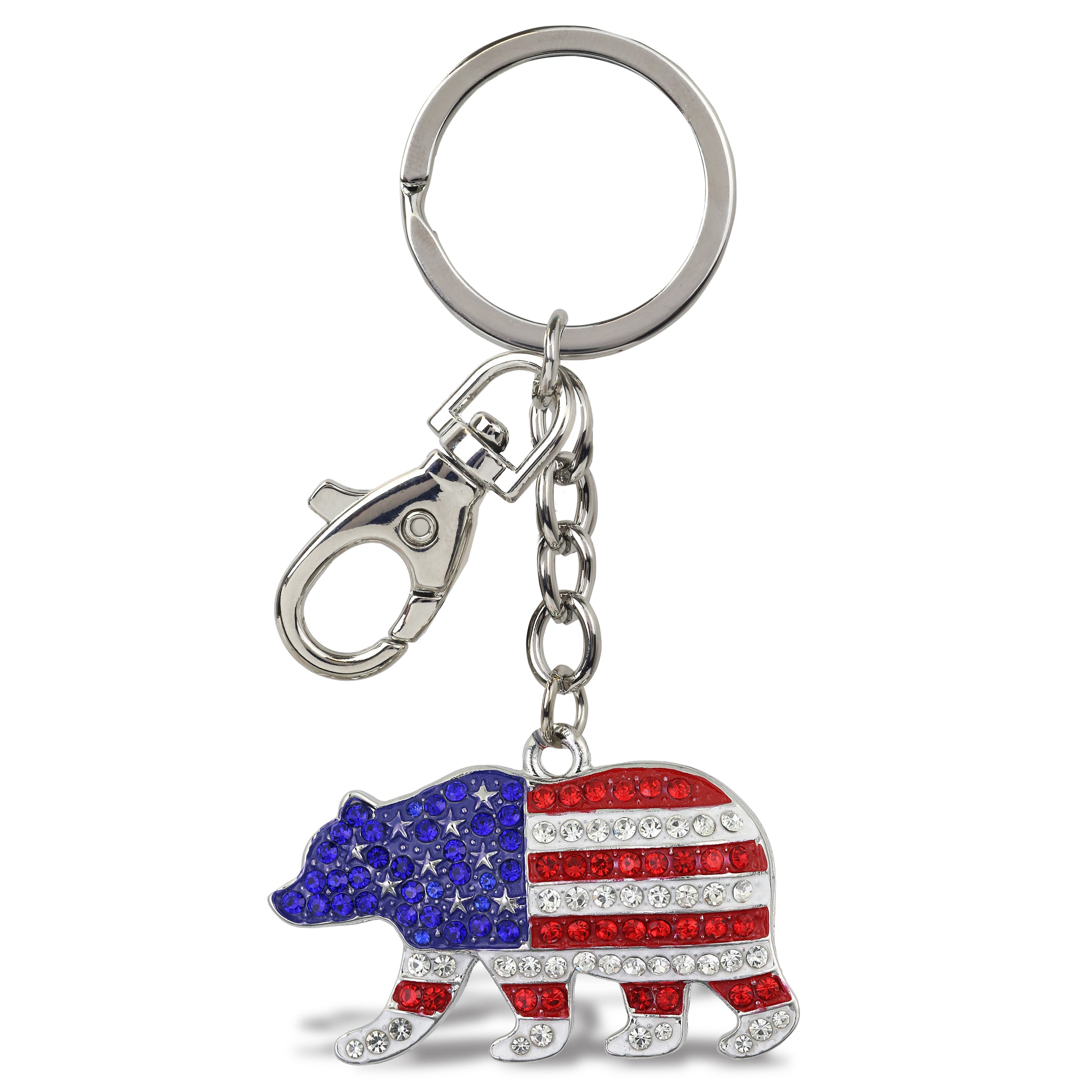 SPARKLING CHARMS - USA  FLAG BEAR