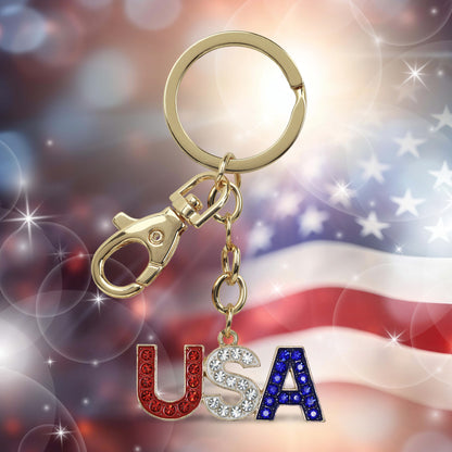 GOLD SPARKLING CHARMS - USA