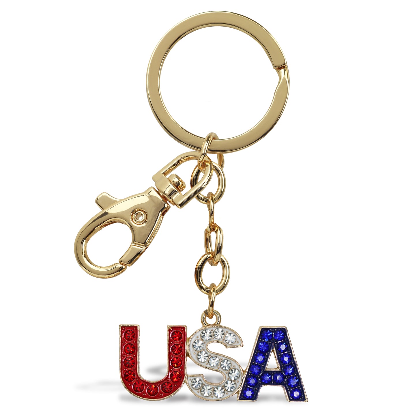 GOLD SPARKLING CHARMS - USA