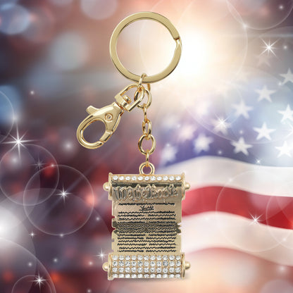 GOLD SPARKLING CHARMS - US CONSTITUTION - WE THE PEOPLE