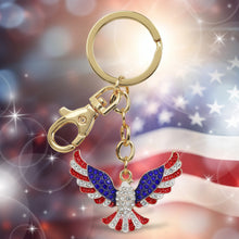 GOLD SPARKLING CHARMS - USA FLAG EAGLE
