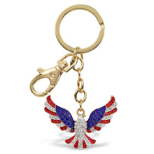 GOLD SPARKLING CHARMS - USA FLAG EAGLE
