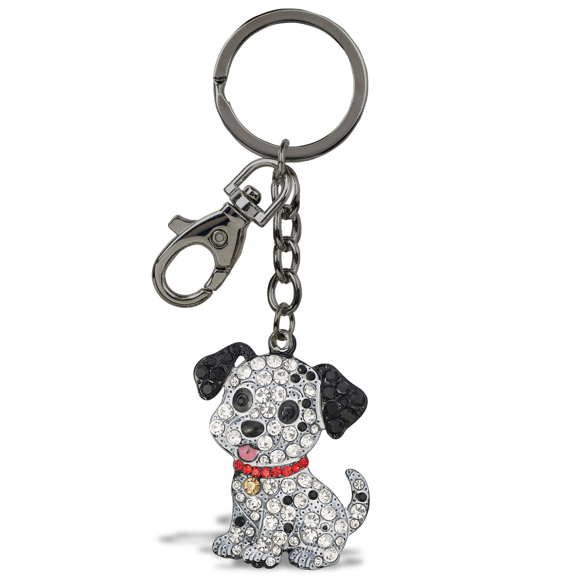 GUNMETAL SPARKLING CHARMS - DALMATIAN DOG