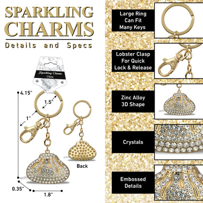 GOLD SPARKLING CHARMS - DUMPLING