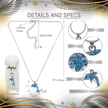 SPARKLING NECKLACE - DOLPHIN