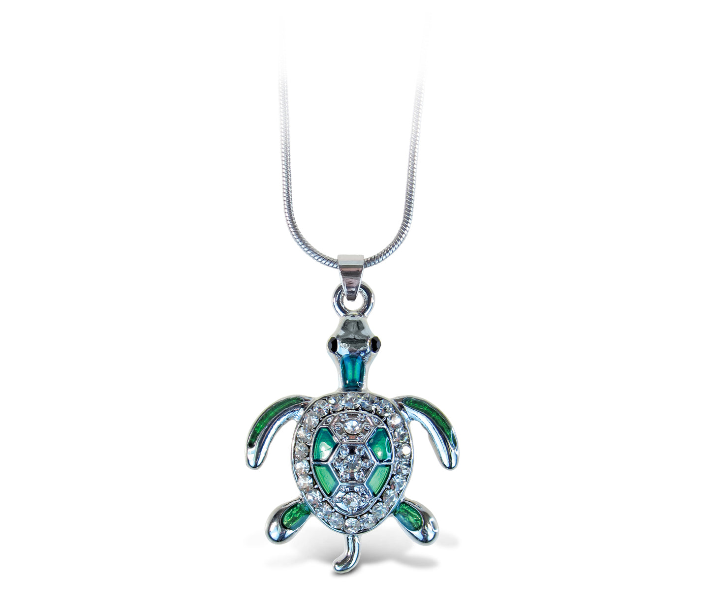 SPARKLING NECKLACE - SEA TURTLE