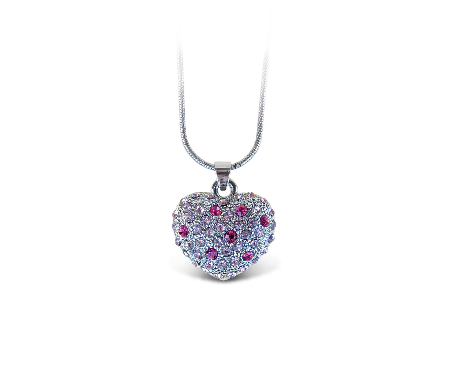 SPARKLING NECKLACE - PINK HEART