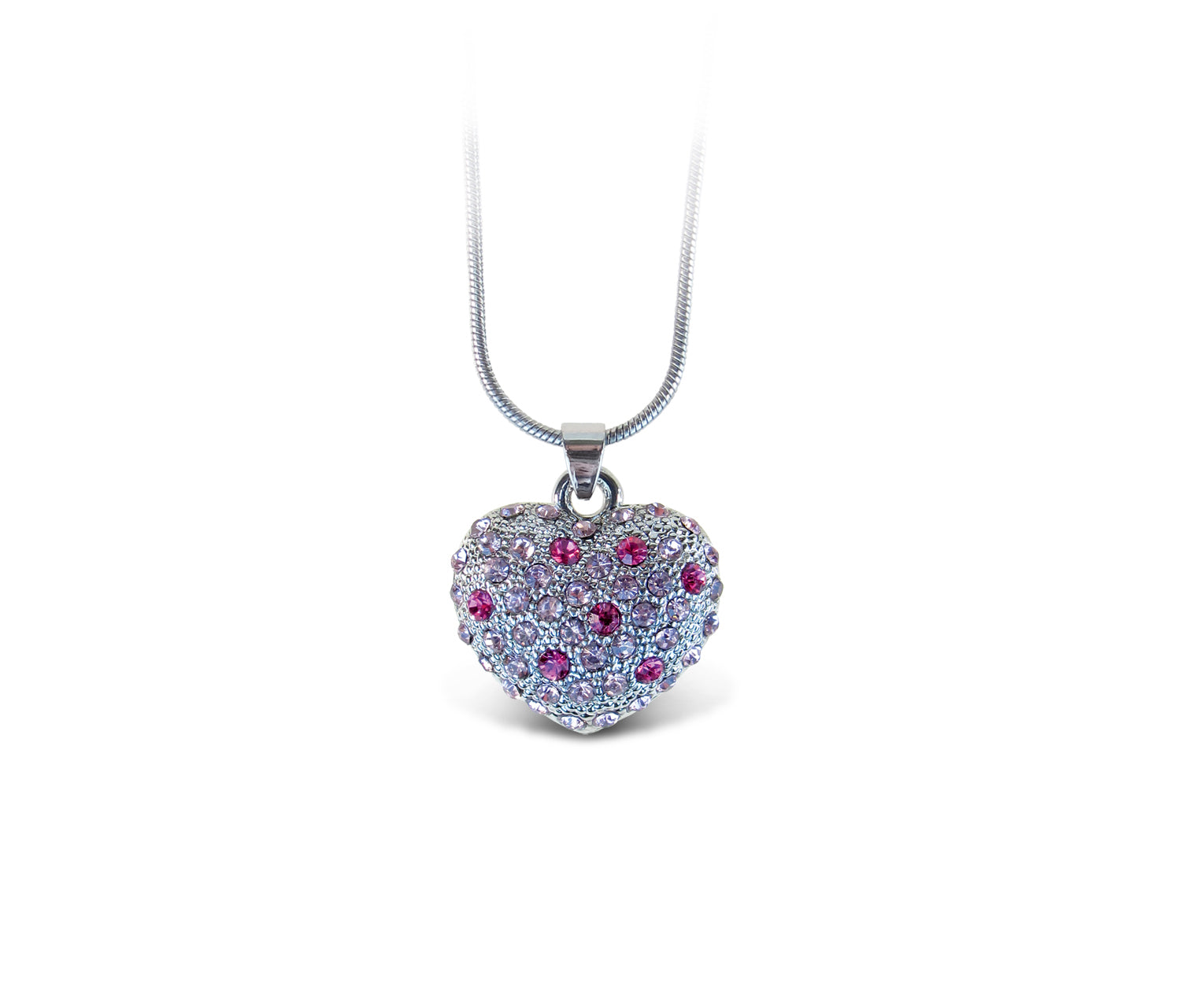 SPARKLING NECKLACE - PINK HEART