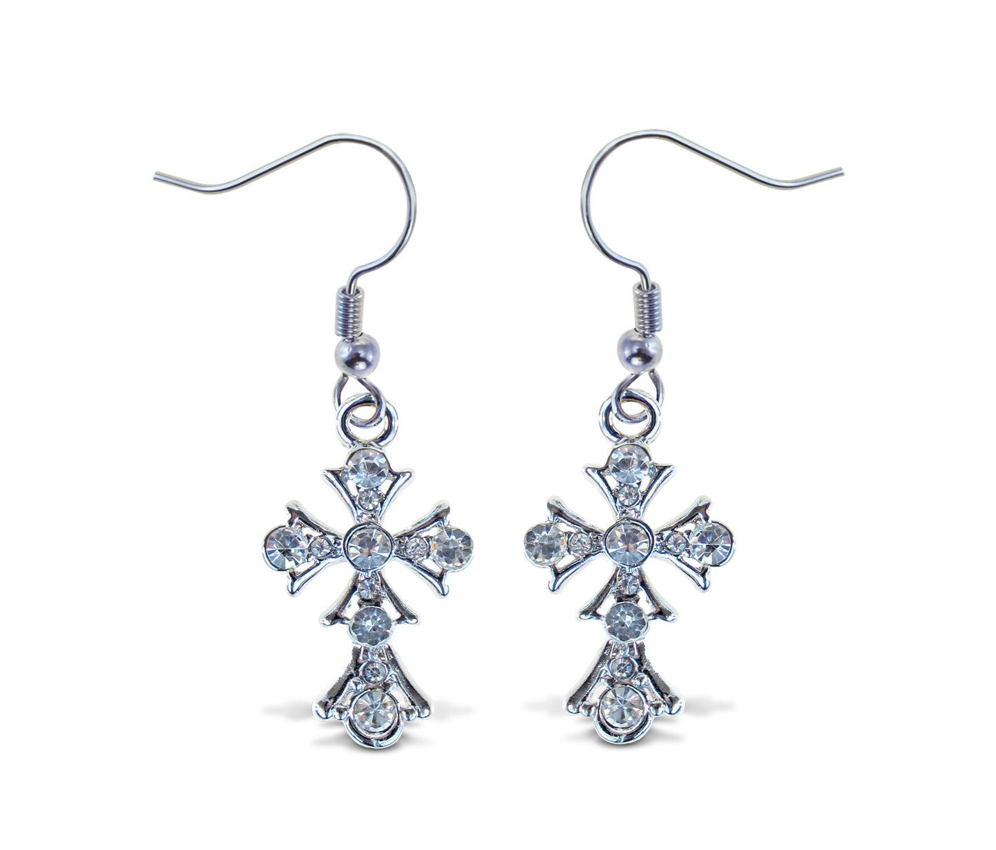 SPARKLING EARRINGS - CROSS