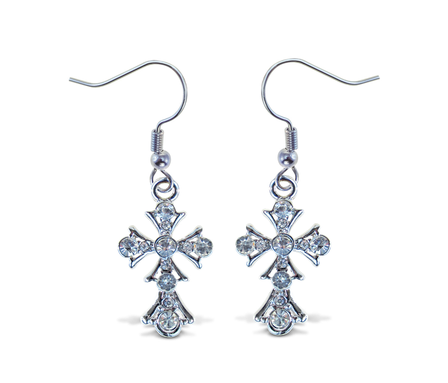 SPARKLING EARRINGS - CROSS