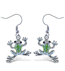 SPARKLING EARRINGS - FROG