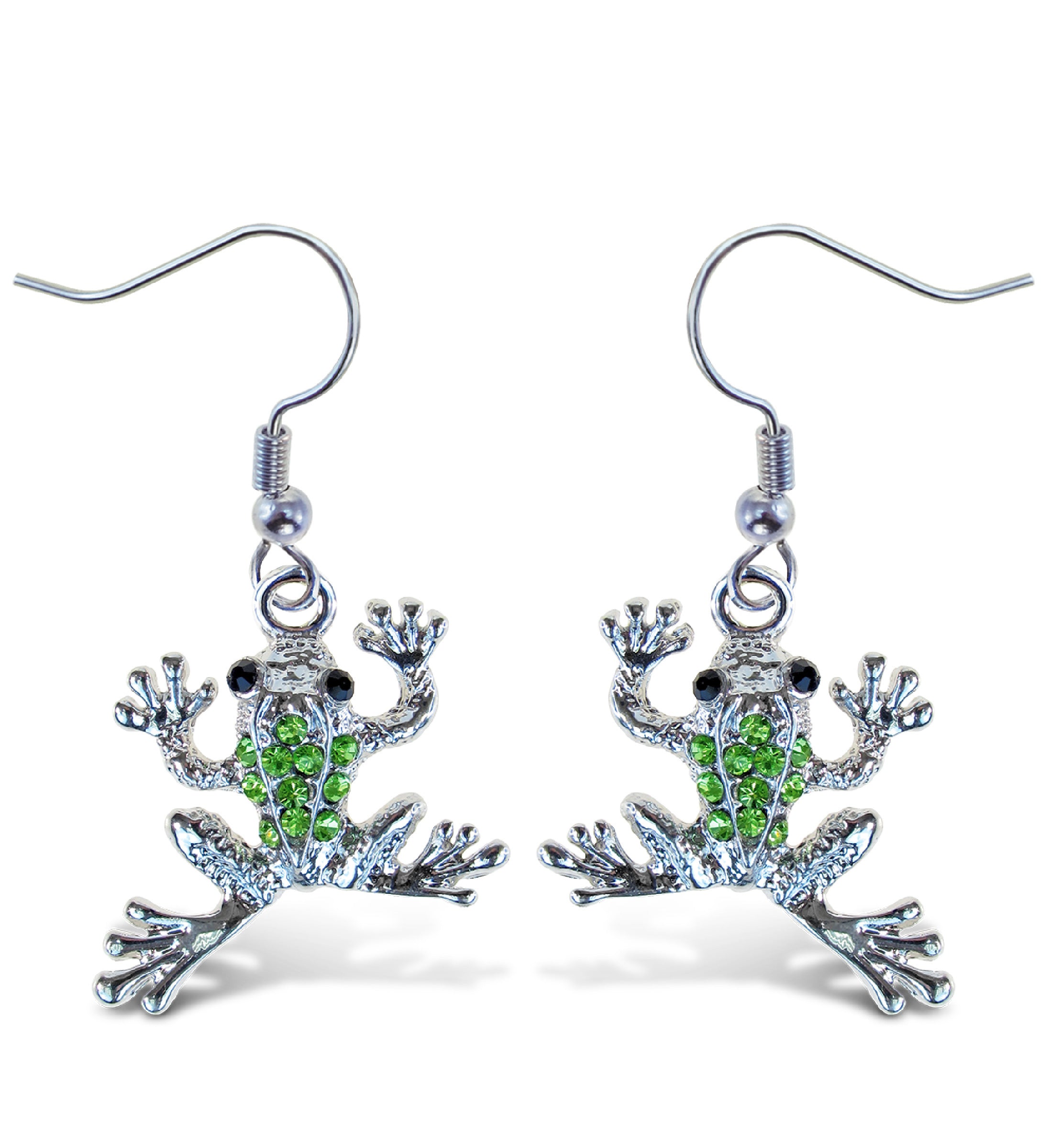 SPARKLING EARRINGS - FROG