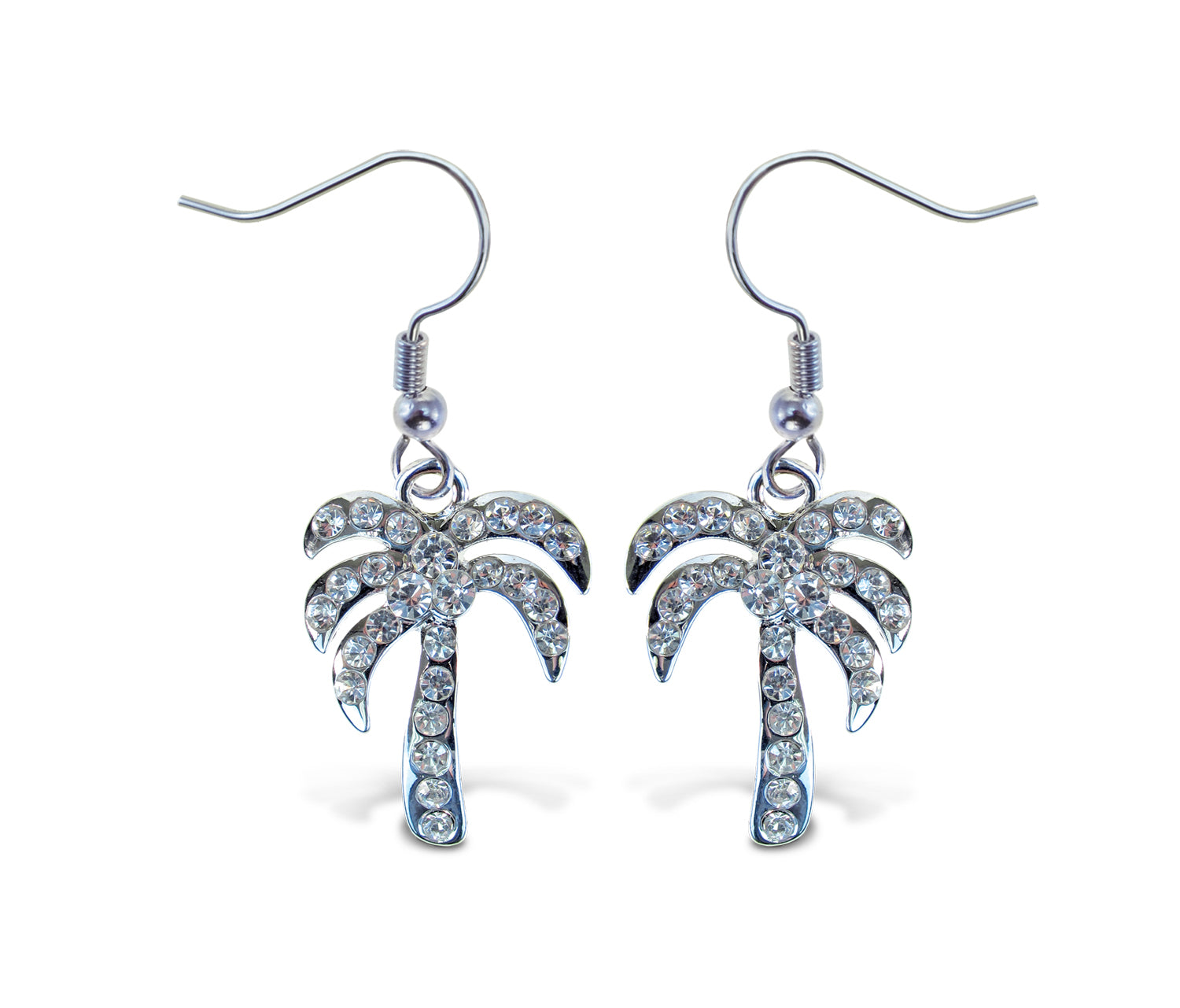 SPARKLING EARRINGS - PALM TREE