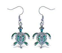SPARKLING EARRINGS - SEA TURTLE