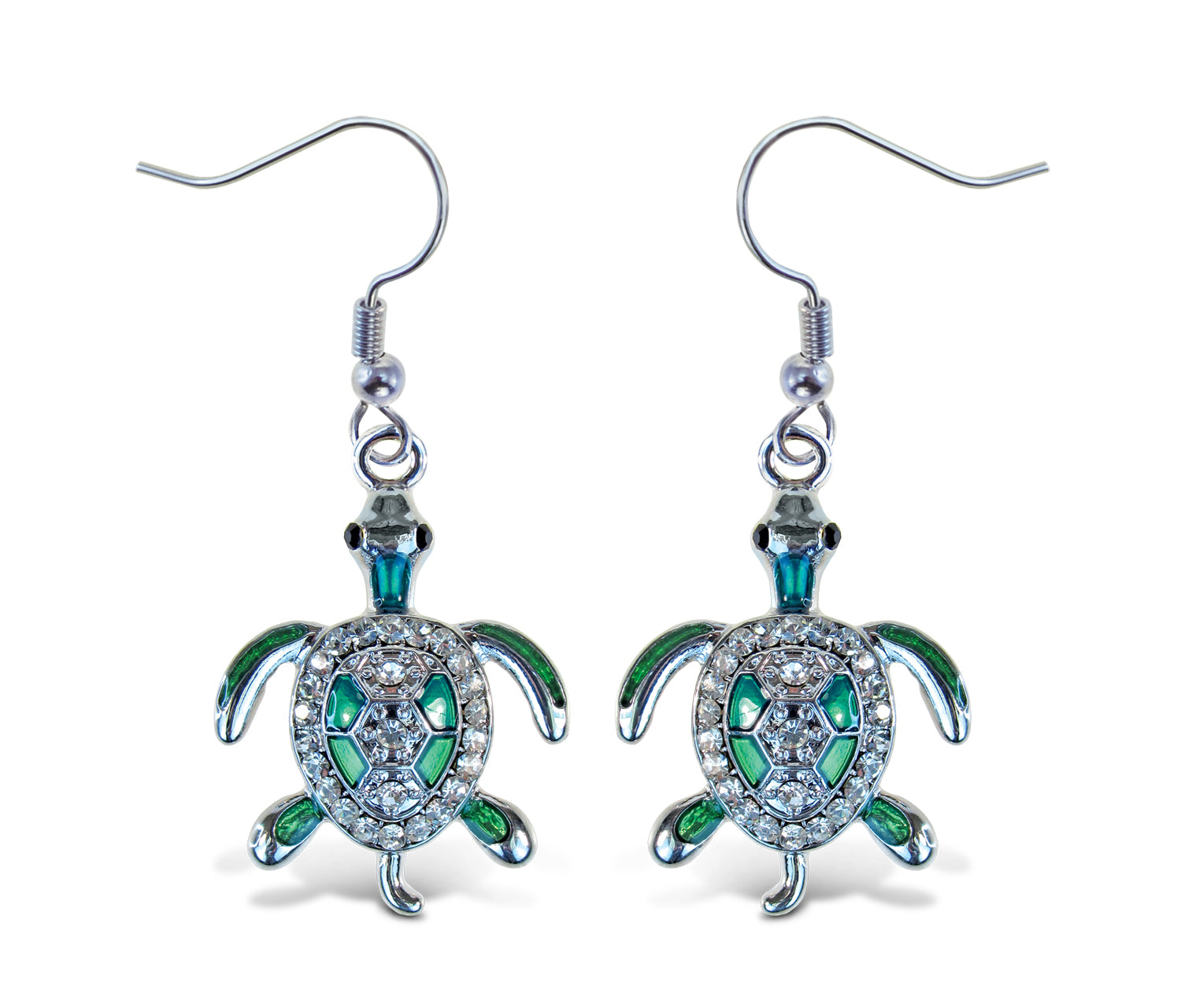 SPARKLING EARRINGS - SEA TURTLE