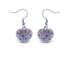SPARKLING EARRINGS - PINK HEART