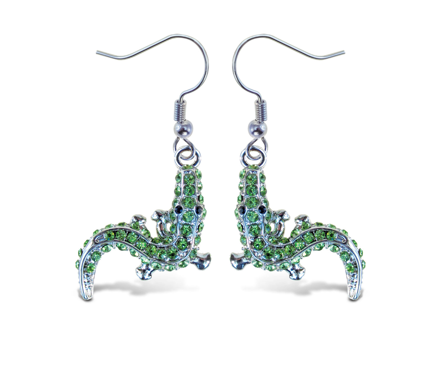 SPARKLING EARRINGS - ALLIGATOR