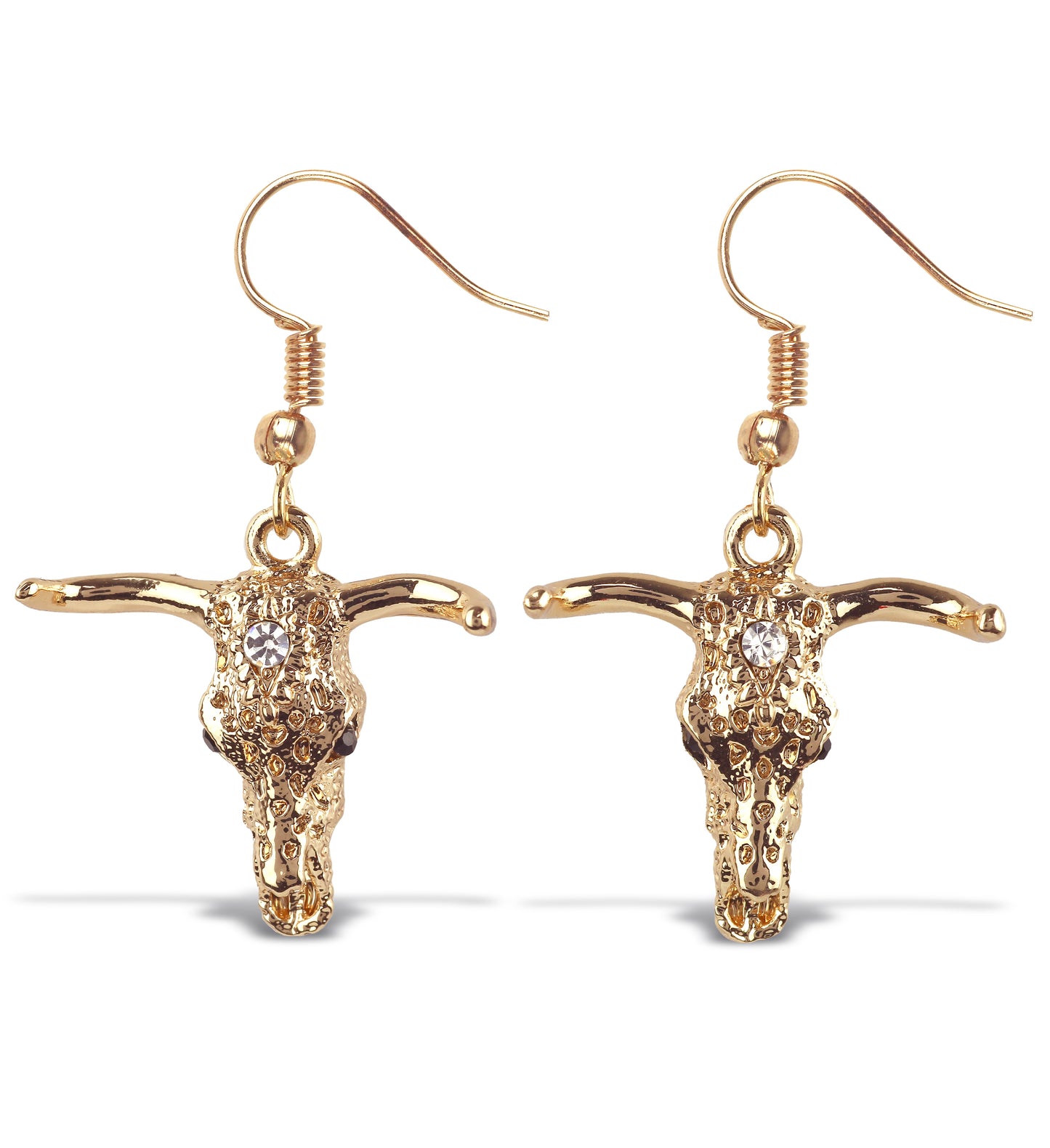 GOLD SPARKLING EARRINGS - LONGHORN