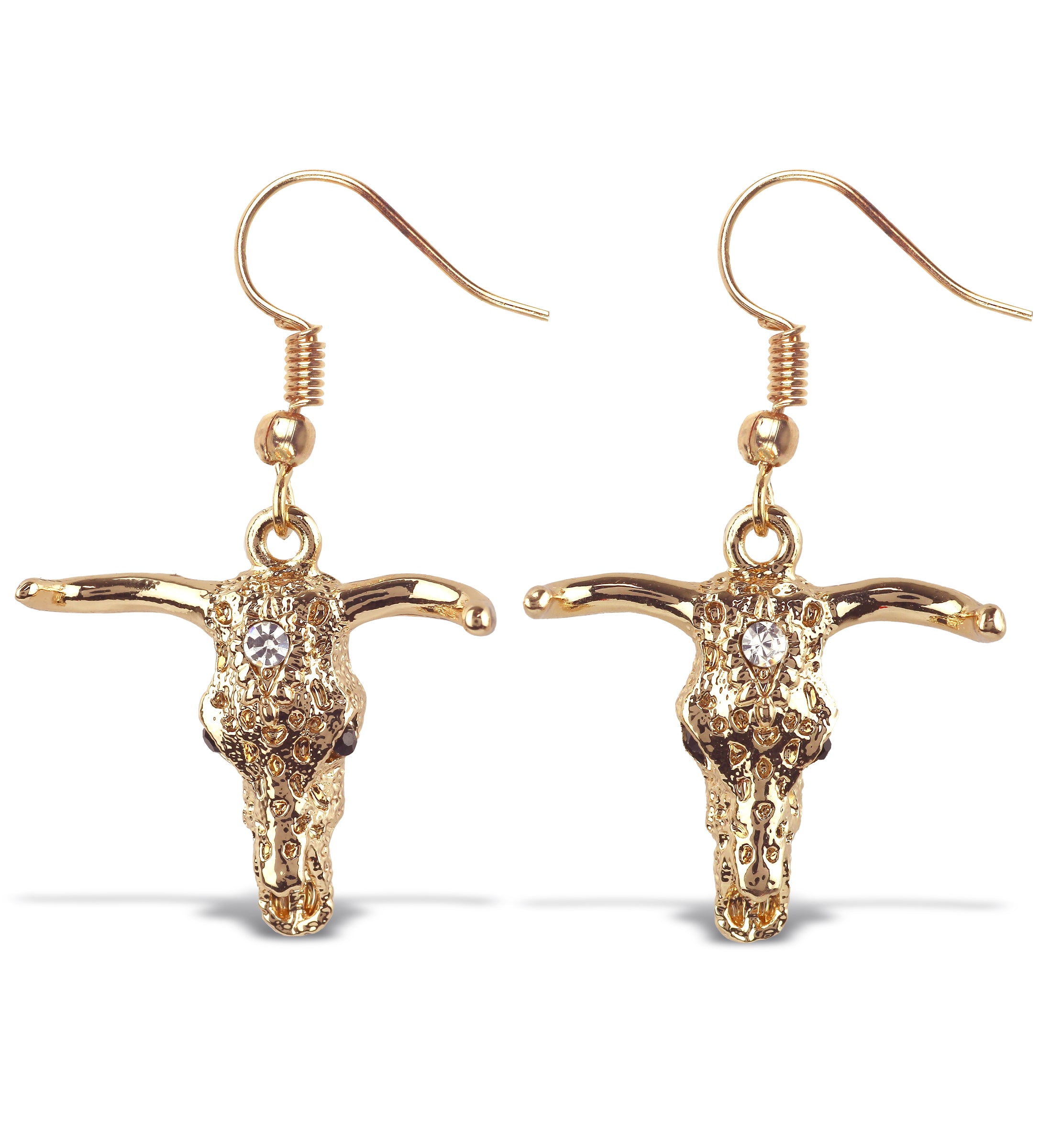 GOLD SPARKLING EARRINGS - LONGHORN
