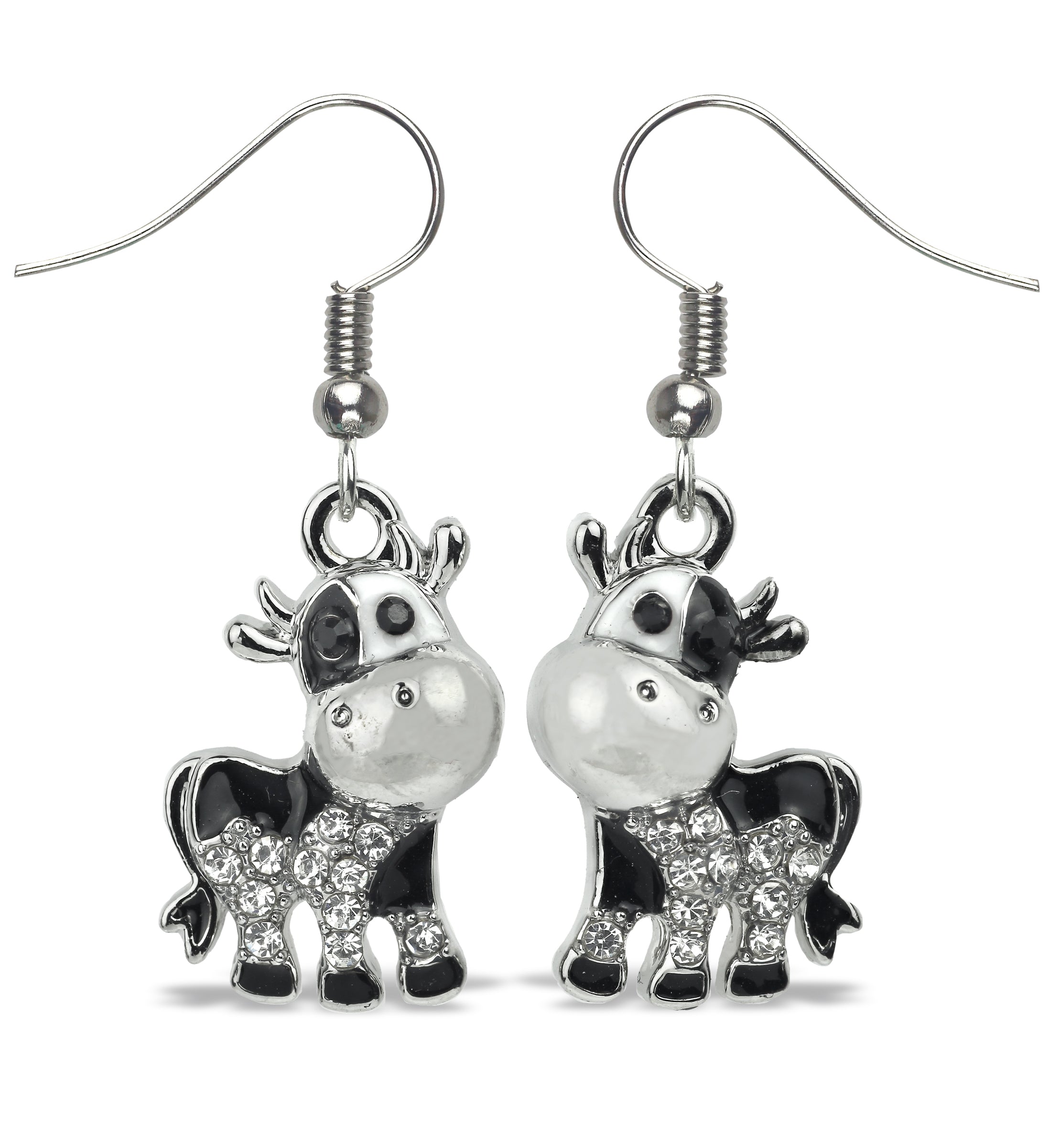 SPARKLING EARRINGS - COW