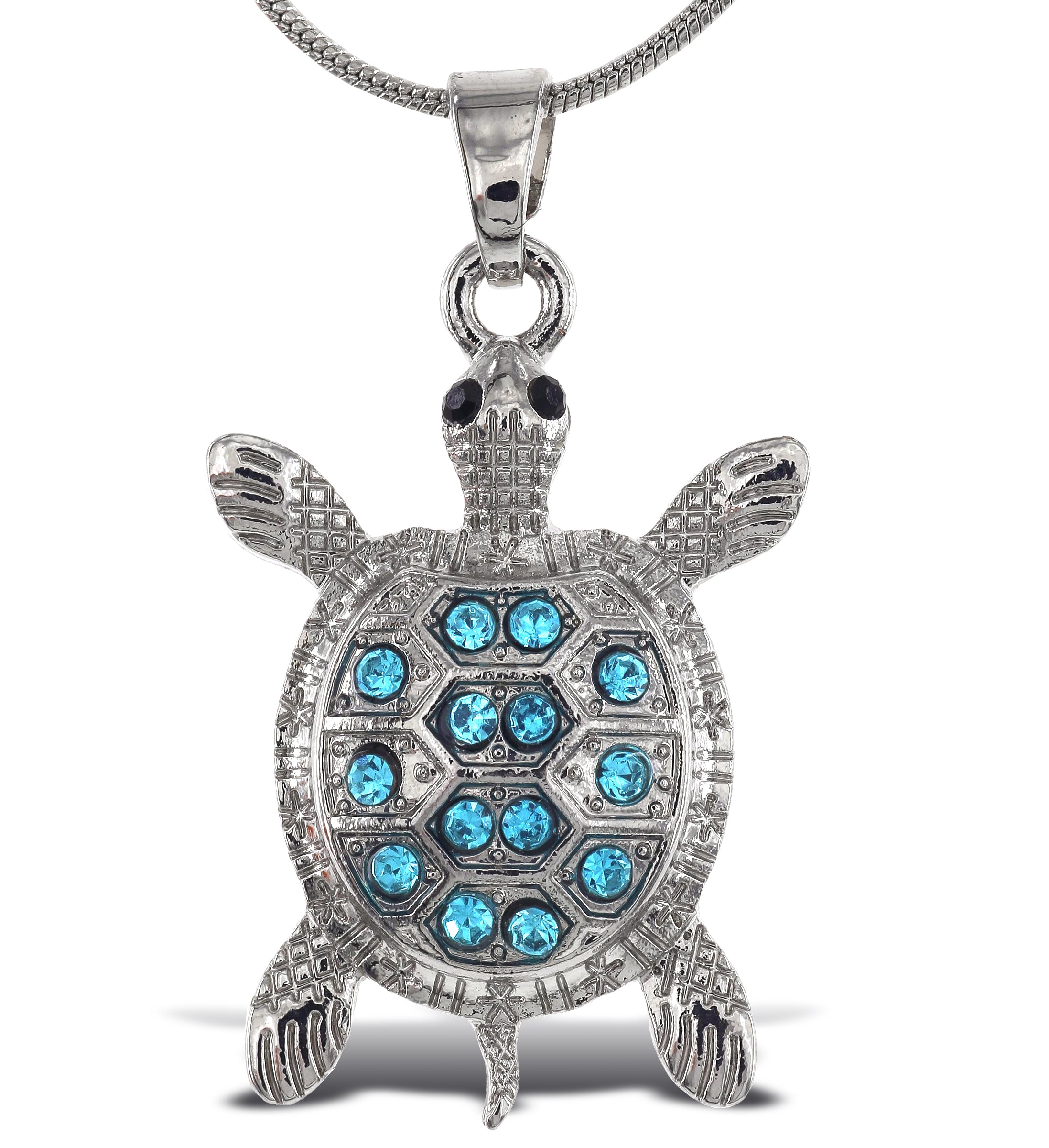 SPARKLING NECKLACE - BLUE SEA TURTLE