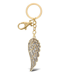 GOLD SPARKLING CHARMS - ANGEL WING